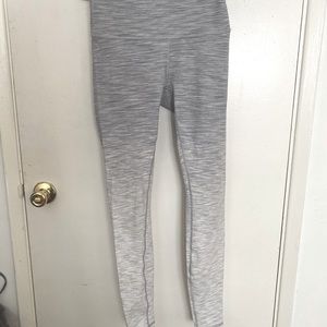 Lululemon Align leggings, gradient gray to white, size 6.